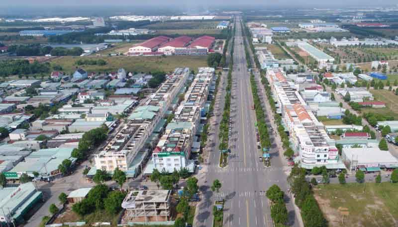 Hạ tầng đường khu công nghiệp Bàu Bàng