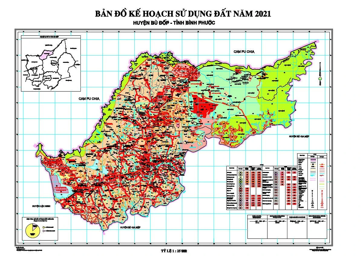 Bản đồ quy hoạch, kế hoạch huyện Bù Đốp (Bình Phước)