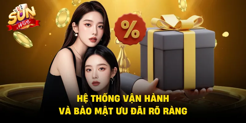 Hệ thống vận hành và bảo mật ưu đãi rõ ràng